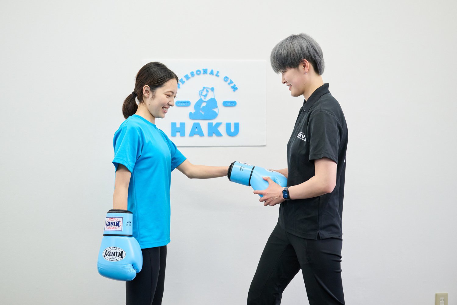 HAKUトレーナーとお客様